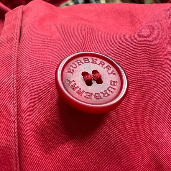 Burberry Red Trench Coat - Picture 4 of 11